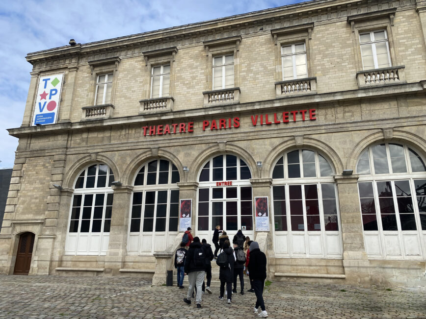 Groupe CPJEPS en visite du théâtre Paris Villette. Activités d'Expression CPJEPS.