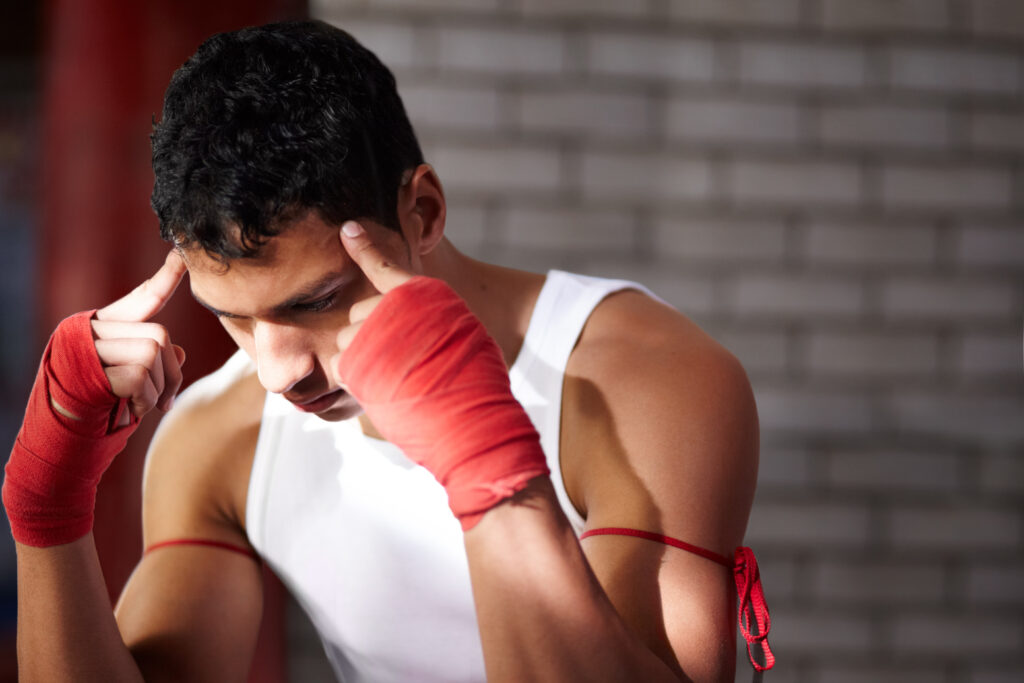 sportif se prépare mentalement 